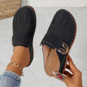 Orthopedic Wedge Leather Shoes, Easy To Wear, Comfortable When Walking