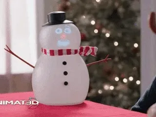 Talking Animated Blink Snowman with Built in Projector Speaker Plugn Play - Image 2