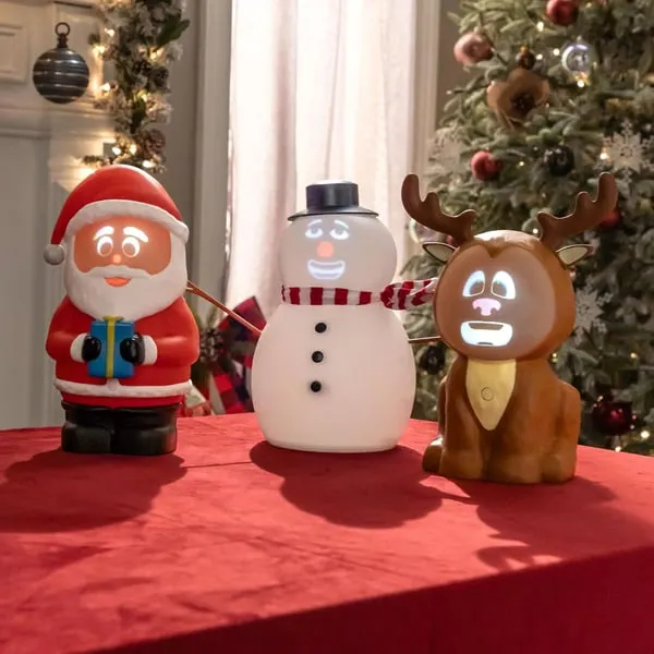 Talking Animated Blink Snowman with Built in Projector Speaker Plugn Play - Image 3