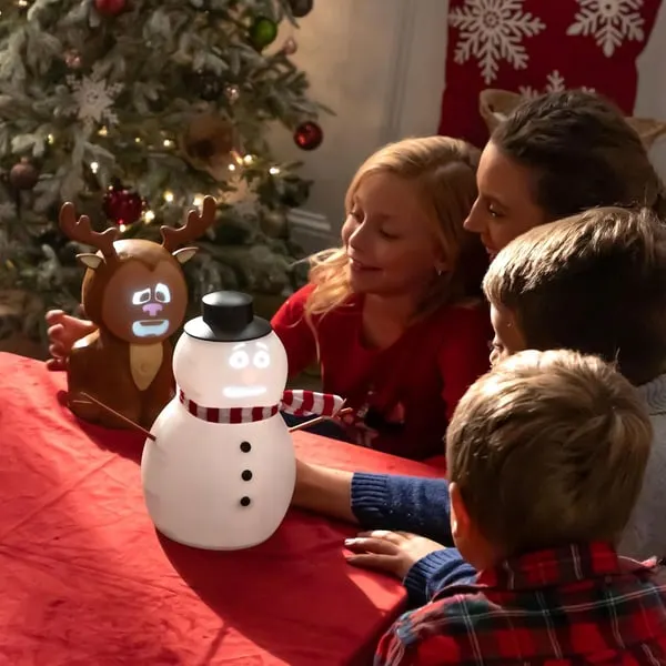 Talking Animated Blink Snowman with Built in Projector Speaker Plugn Play - Image 5