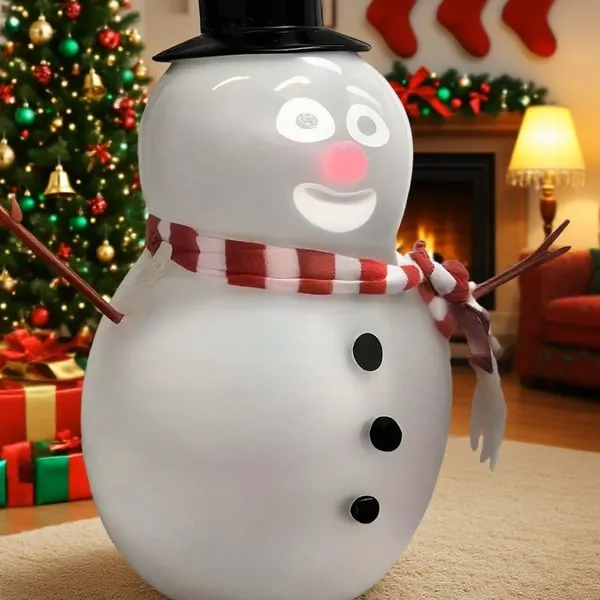 Talking Animated Blink Snowman with Built in Projector Speaker Plugn Play